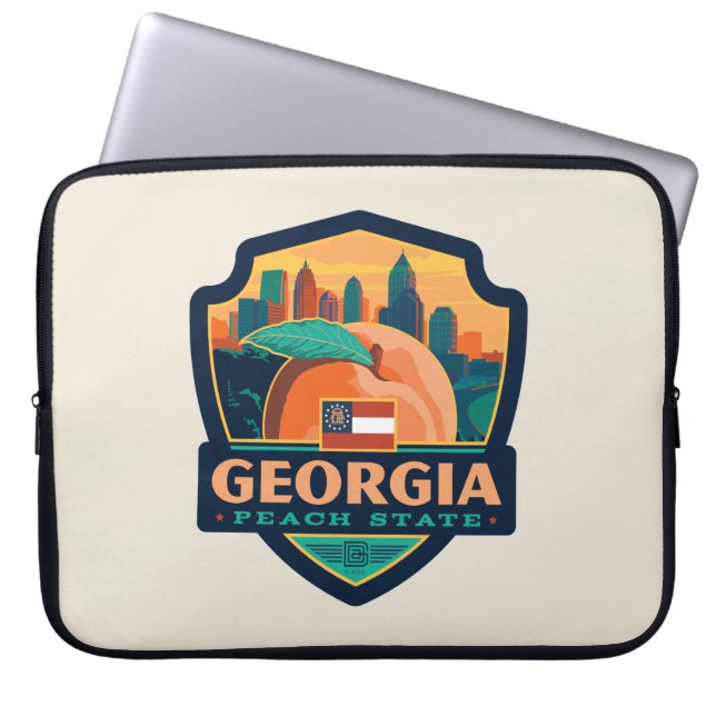 Funda Para Portátil Orgullo del Estado | Georgia (Frente)
