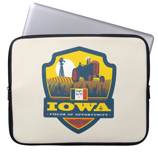 Funda Para Portátil Orgullo del Estado | Iowa (Frente)
