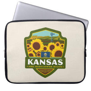 Funda Para Portátil Orgullo del Estado   Kansas