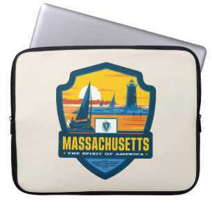 Funda Para Portátil Orgullo del Estado   Massachusetts