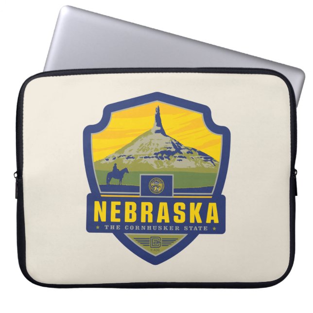 Funda Para Portátil Orgullo del Estado | Nebraska (Frente)