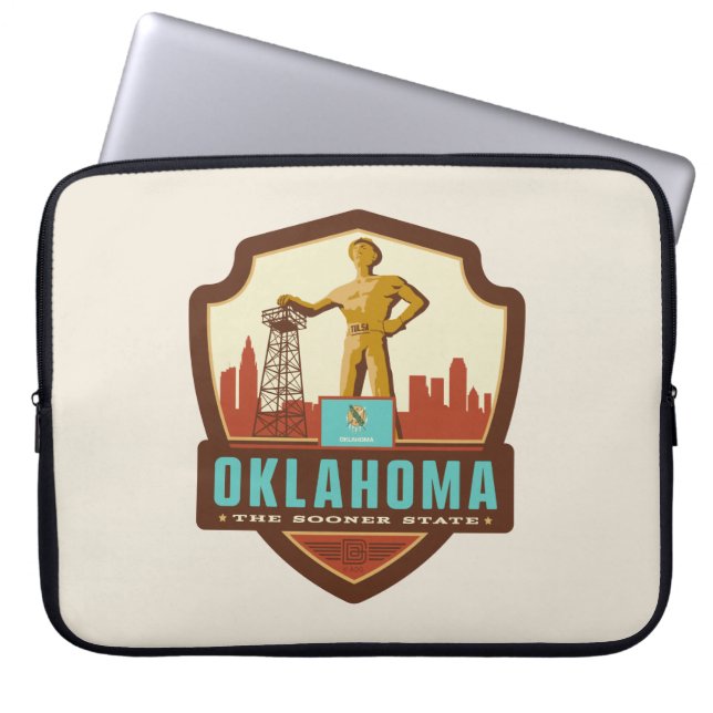 Funda Para Portátil Orgullo del Estado | Oklahoma (Frente)