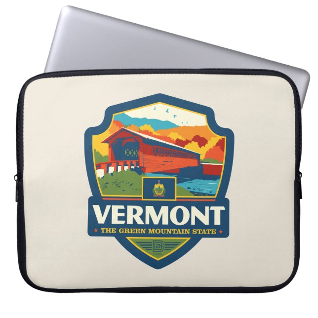 Funda Para Portátil Orgullo del Estado | Vermont (Frente)