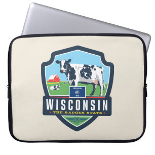 Funda Para Portátil Orgullo del Estado Wisconsin 2