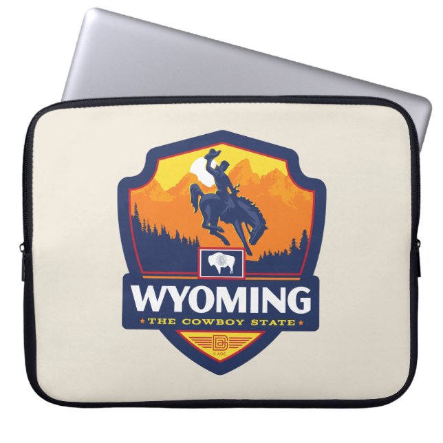Funda Para Portátil Orgullo del Estado | Wyoming (Frente)