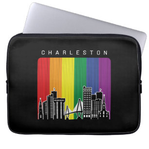Funda Para Portátil Orgullo gay de la bandera arcoiris de la ciudad de