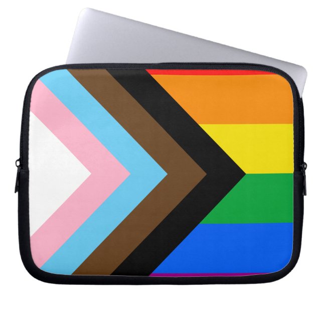 Funda Para Portátil Orgullo Progresista LGBTQ+ (Frente)
