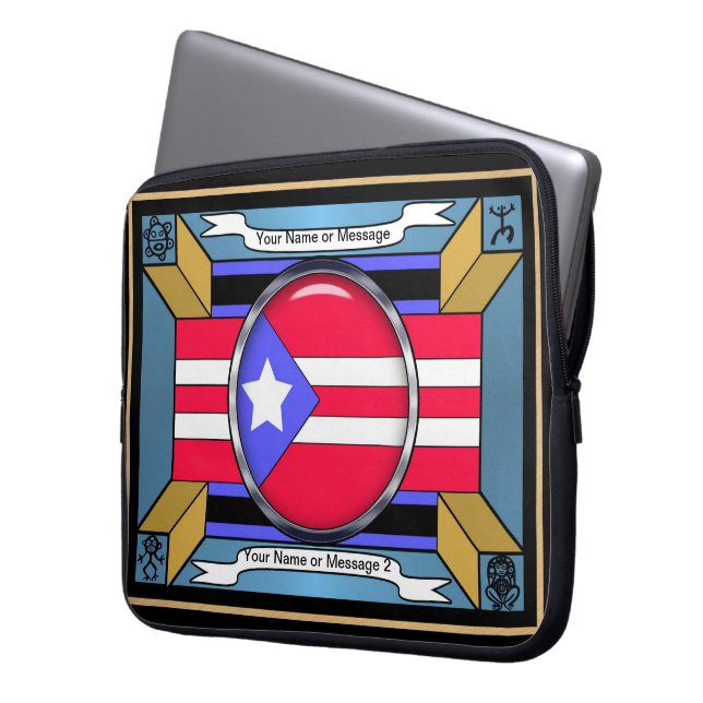 Funda Para Portátil Orgullo Puertorriqueño (Anverso izquierdo)