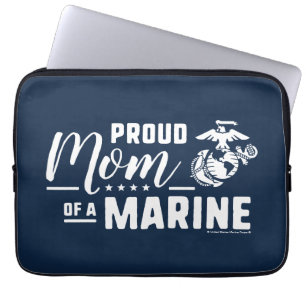 Funda Para Portátil Orgullosa madre de un marine - Blanco