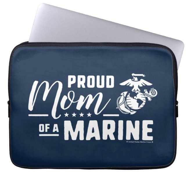 Funda Para Portátil Orgullosa madre de un marine - Blanco (Frente)