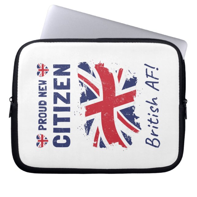 Funda Para Portátil Orgullosa nueva ciudadana británica, ceremonia de  (Frente)