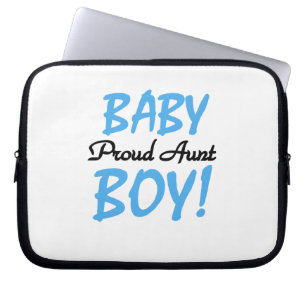 Funda Para Portátil Orgullosa tía Baby Boy camisetas y regalos