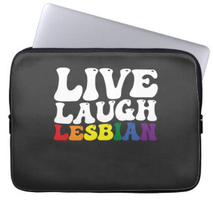Funda Para Portátil Orgulloso Vivo Río Lesbiana LGBT Orgullo