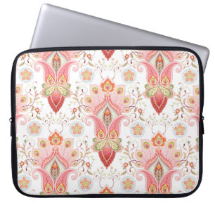 Funda Para Portátil Oriental Flair: Damask Peacock Paisley
