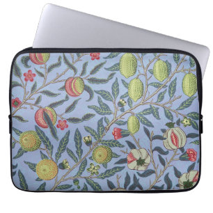 Funda Para Portátil Ornamento azul granado William Morris Fruit