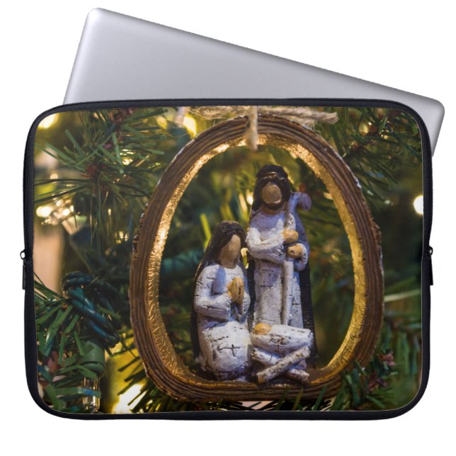 Funda Para Portátil Ornamento de la Natividad (Frente)