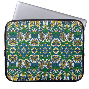 Funda Para Portátil Ornamento floral tradicional, patrón sin fisuras c