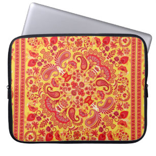 Funda Para Portátil ornamento vintage paisley bandana estampado, cuell