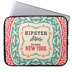 Funda Para Portátil Ornamentos barrocos y detalles florales, tarjeta H
