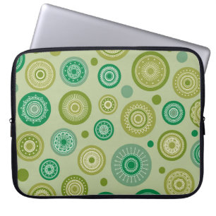 Funda Para Portátil Ornamentos redondos abstractos con un patrón vinta