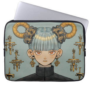 Funda Para Portátil Ornate Steampunk Fantasy Anime Chica