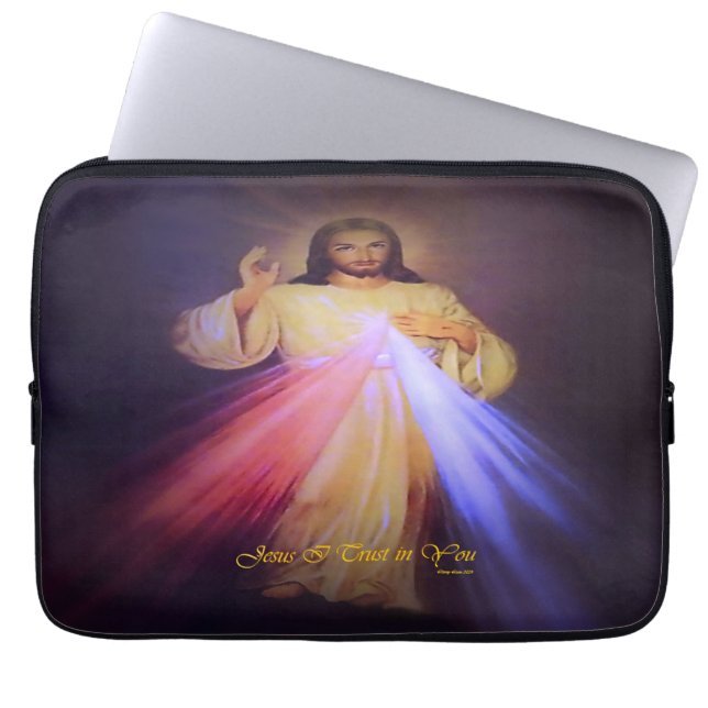 Funda Para Portátil Oro de Mercy Divina (Frente)