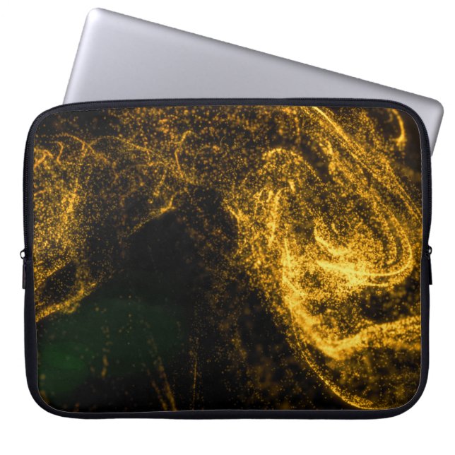 Funda Para Portátil Oro fluido: belleza abstracta (Frente)
