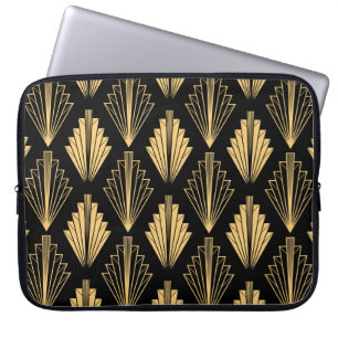 Funda Para Portátil Oro negro Art Deco: sin inconvenientes