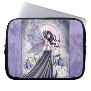 Funda para portátil Orquídea de la Hada de la Noch