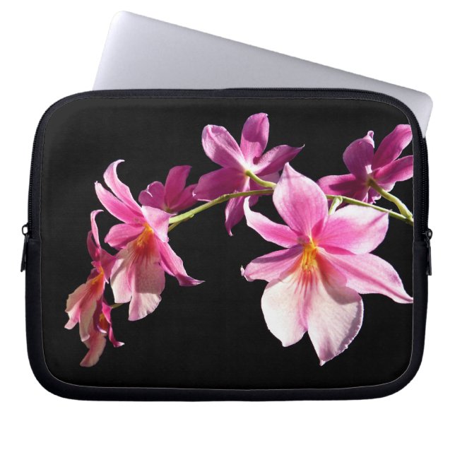 Funda Para Portátil Orquídea rosada (Frente)