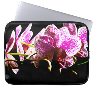 Funda Para Portátil Orquídeas rosas tropicales florales