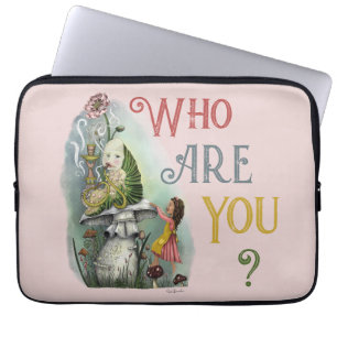 Funda Para Portátil oruga rosada en Alicia en arte de maravillas