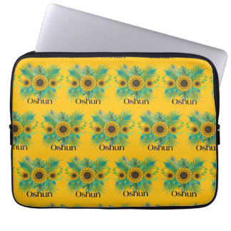 Funda Para Portátil Oshun Goddess Sunflowers