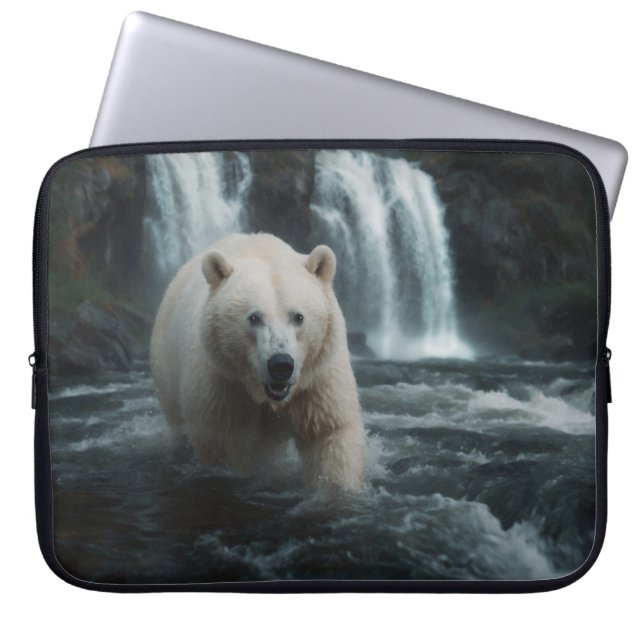 Funda Para Portátil Oso de espíritu blanco (Frente)