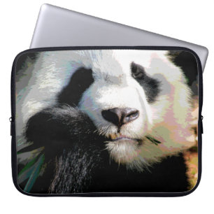 Funda Para Portátil Oso de panda lindo de Posterized que come el