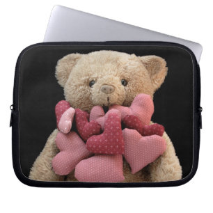 Funda Para Portátil oso de peluche con la manga del ordenador portáti