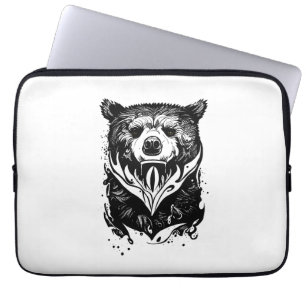 Funda Para Portátil Oso Grizzly Wild Animal Nature Ilustracion Art