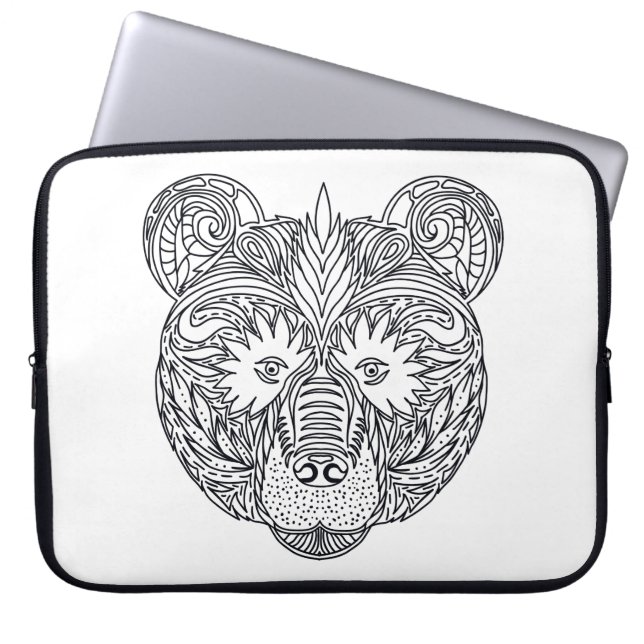 Funda Para Portátil Oso inspirado (Frente)