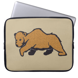 Funda Para Portátil Oso marrón de dibujos de vida silvestre