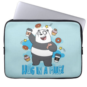 Funda Para Portátil Oso Panda - ¡Abrazo en una taza!
