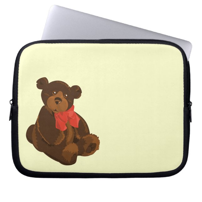 Funda Para Portátil Oso personalizado (Frente)