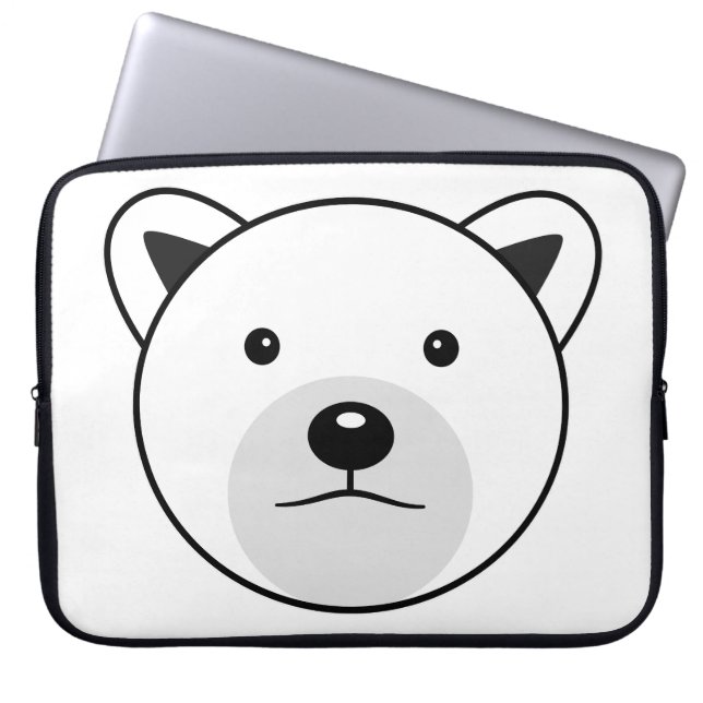 Funda Para Portátil Oso polar Personalizado lindo (Frente)