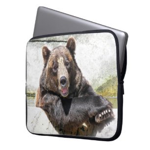 Funda Para Portátil Oso sonriente
