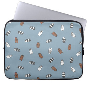 Funda Para Portátil Osos desnudos - Patrón de Osos de vidrio solar