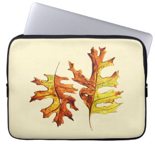 Funda Para Portátil Otoño deja bella naturaleza acuarela arte