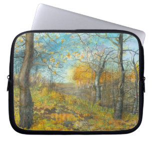 Funda Para Portátil Otoño dorado en un bosque de robles