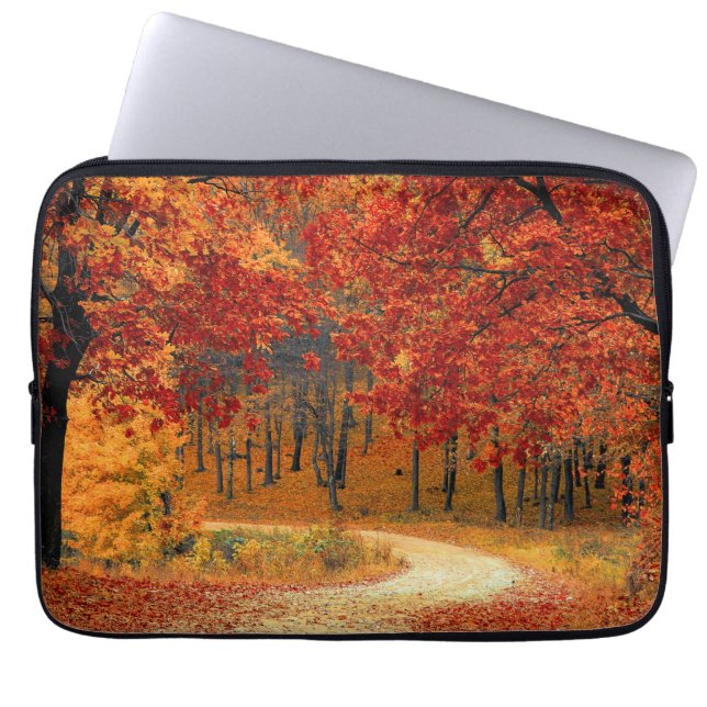 Funda Para Portátil otoño en el bosque (Frente)