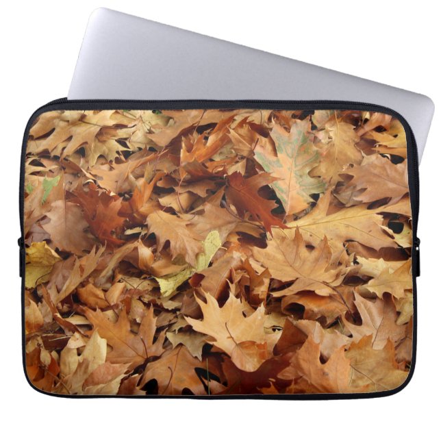 Funda Para Portátil otoño, hojas secas (Frente)