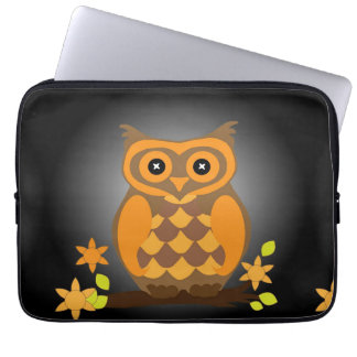 Funda Para Portátil Otoño Naranja Owl