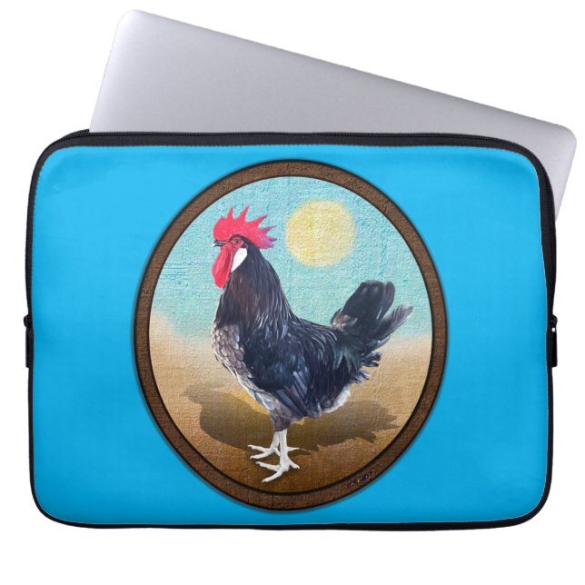 Funda Para Portátil Oval de Menorca Rooster (Frente)